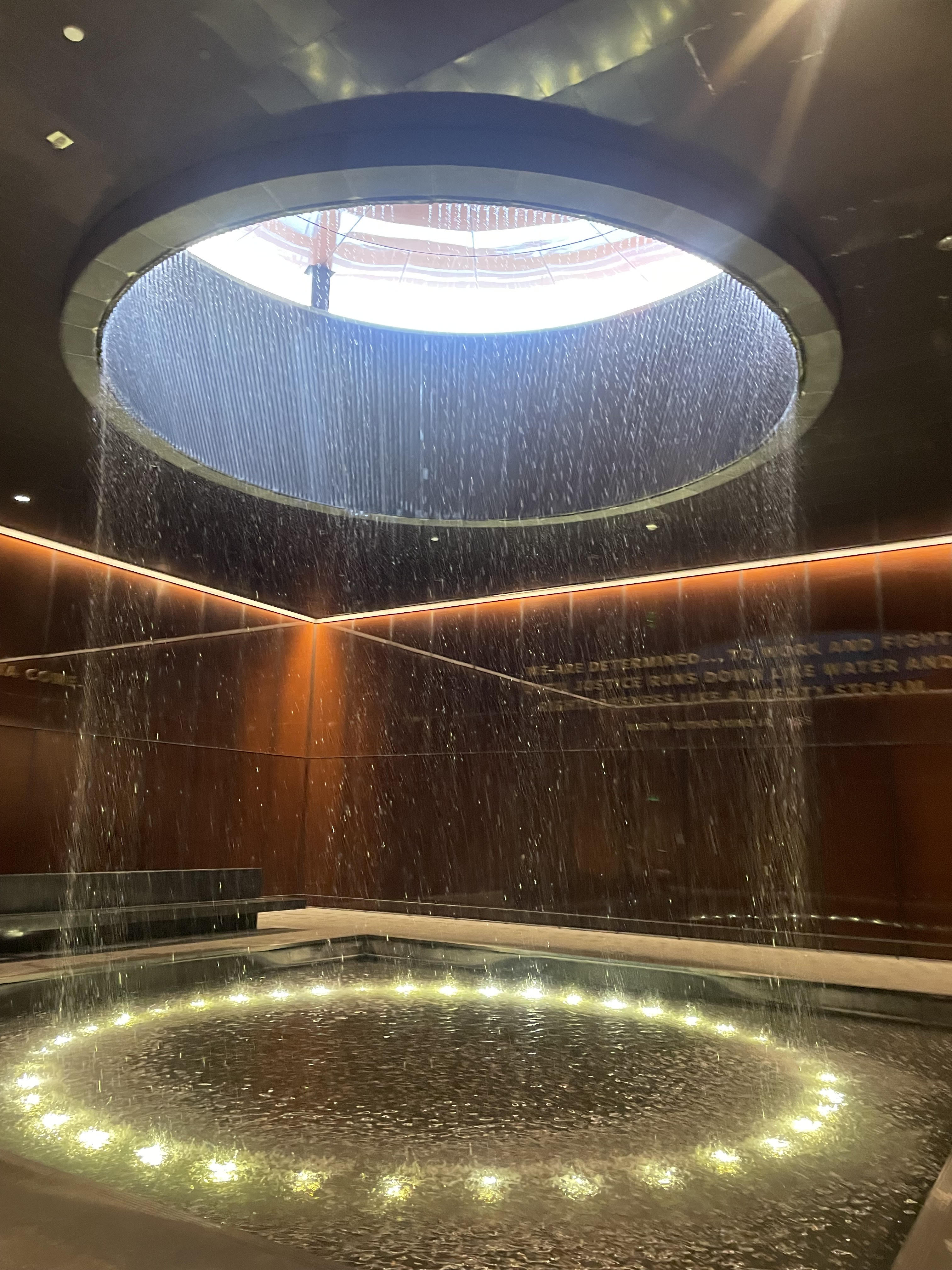 Contemplative Court Waterfall
